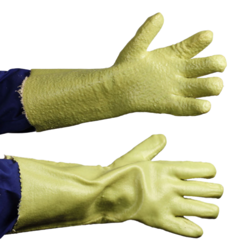 Green PVC glove image